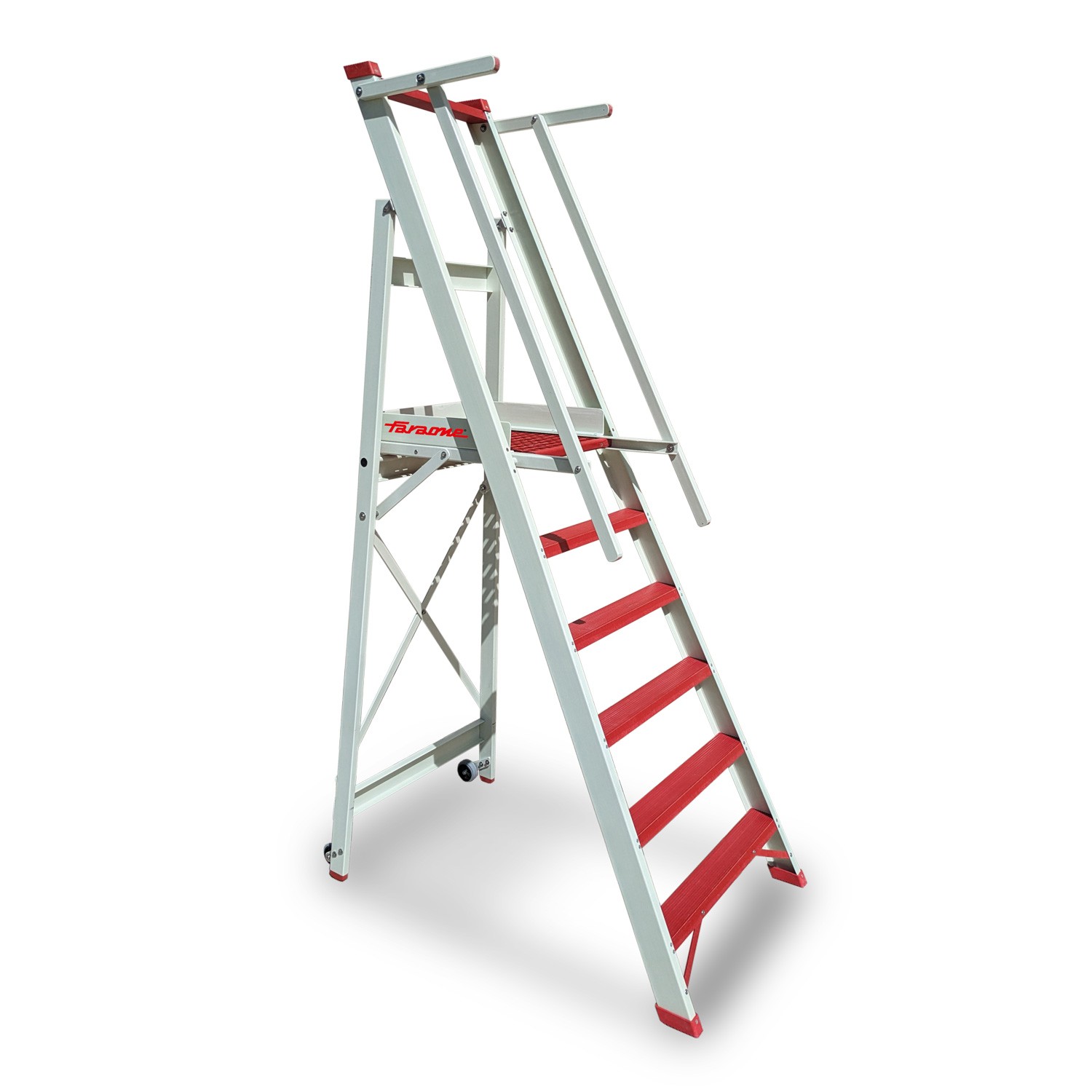 PL-FIBRA | Échelle en fibre avec vaste plate-forme