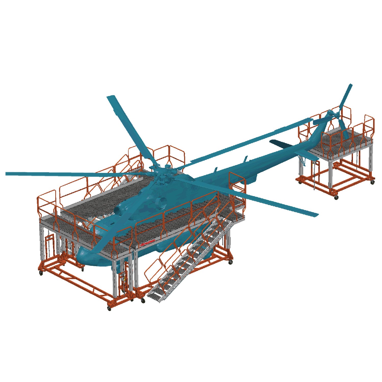 EM504 | Plates-formes sur mesure pour maintenance d'hélicoptères