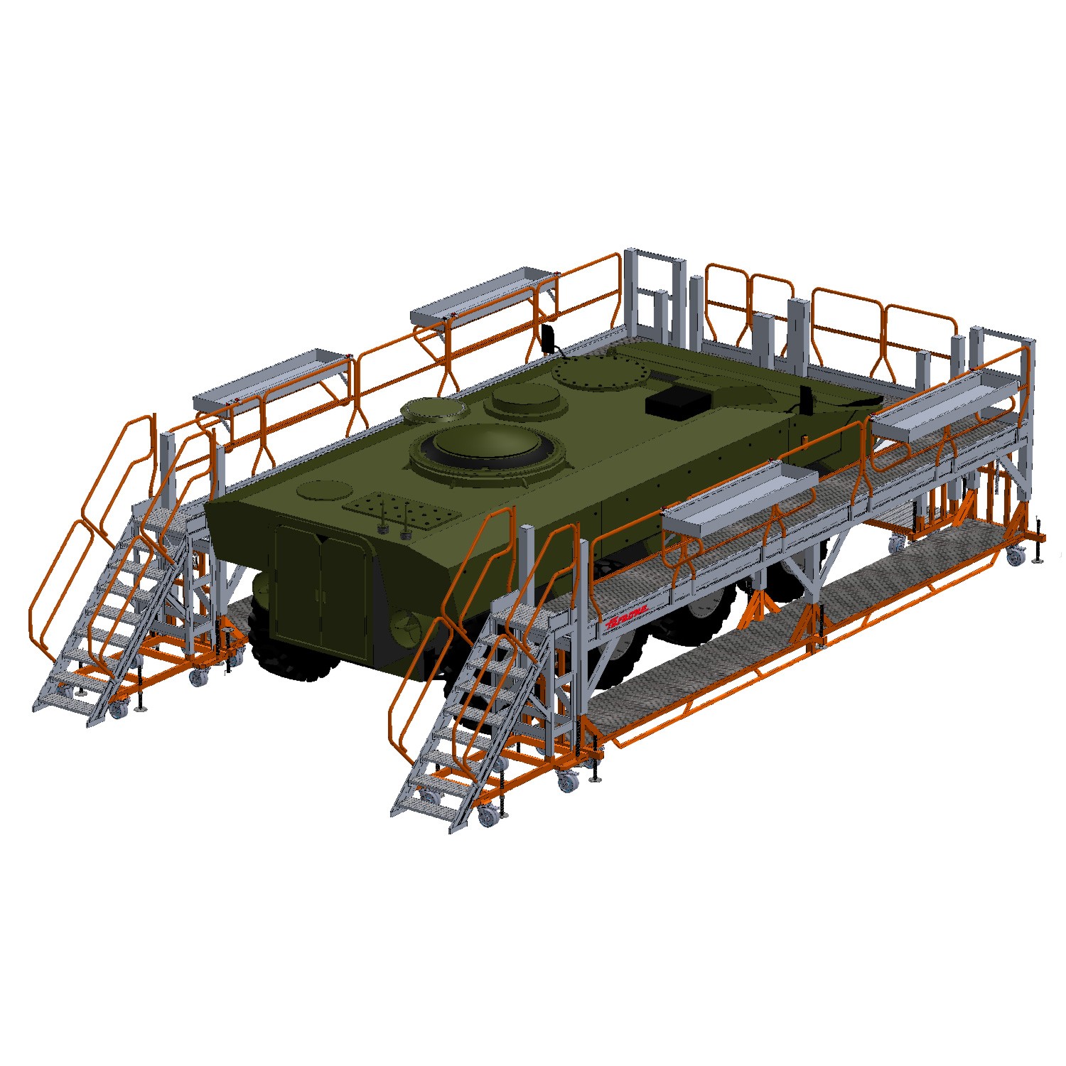 EM701 | Structure sur mesure pour maintenance de véhicules militaires