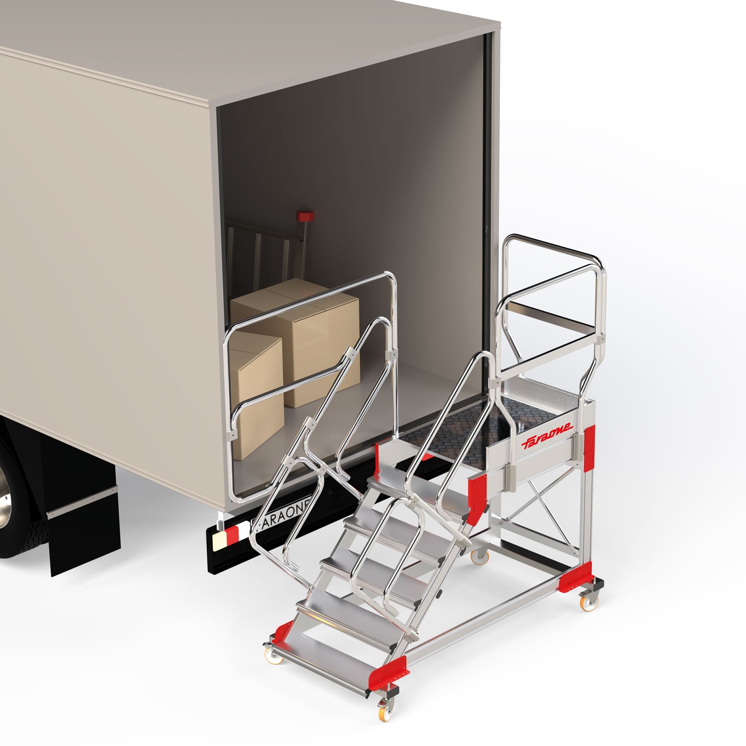 SY-CA | Escalier pour remorques ou camions frigorifiques