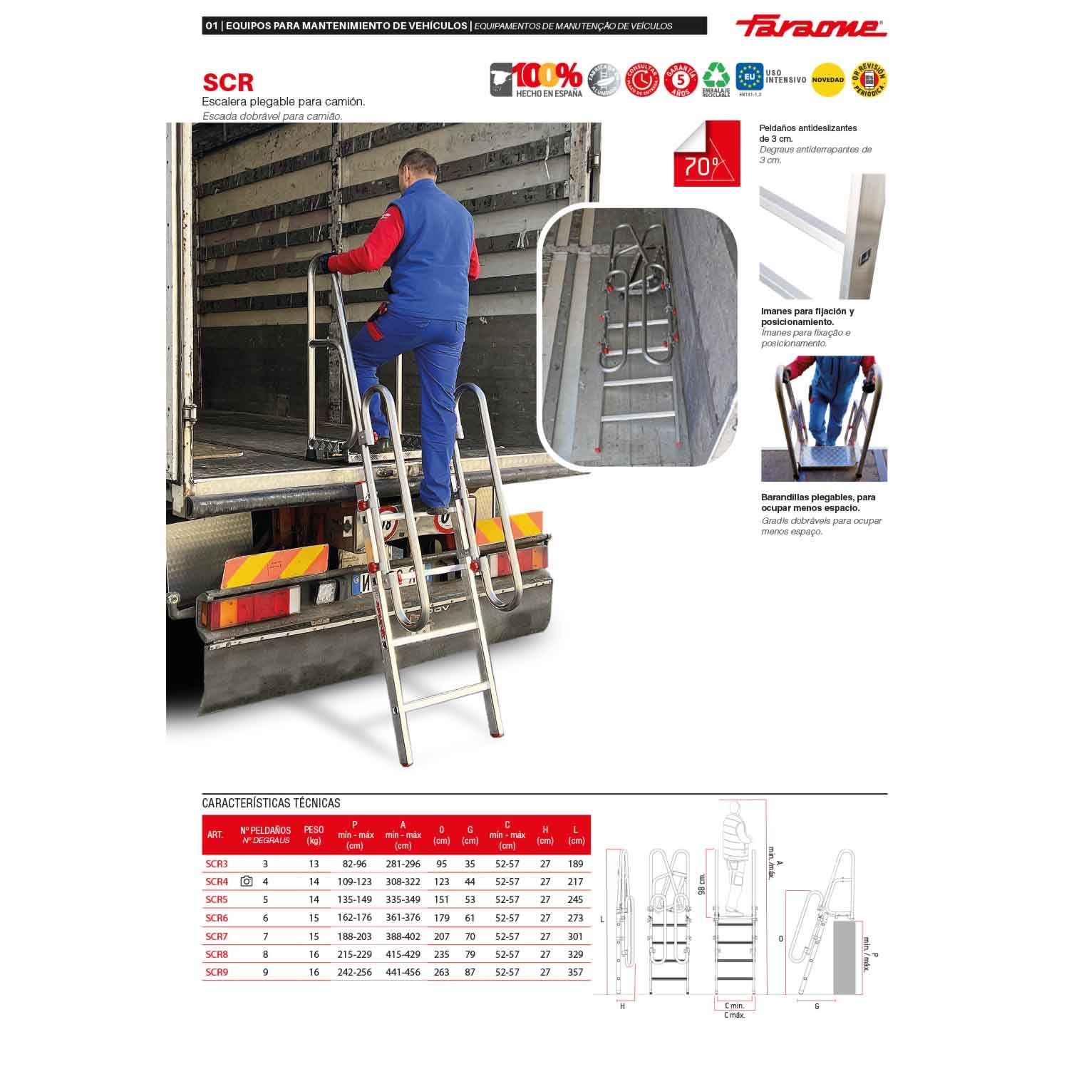 SCR | Échelle d'accès aux camions