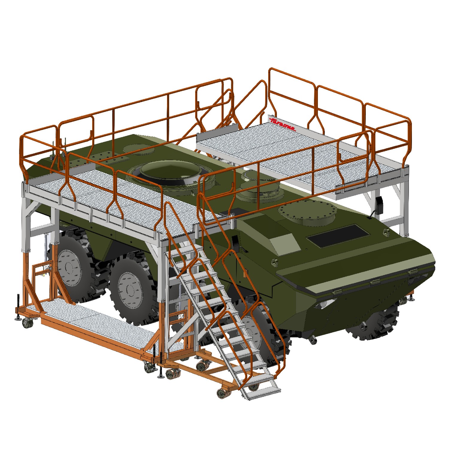 EM702 | Structure sur mesure pour maintenance de véhicules militaires