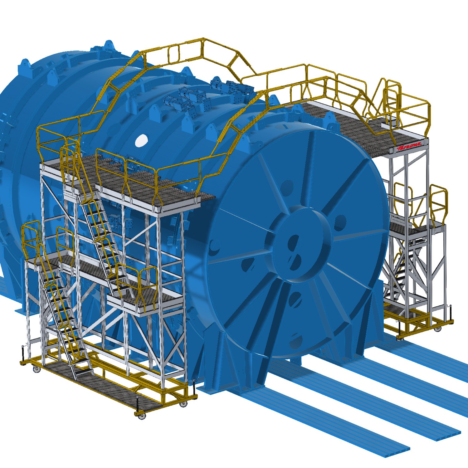 EM901 | Structure sur mesure pour maintenance de l'extérieur de citernes