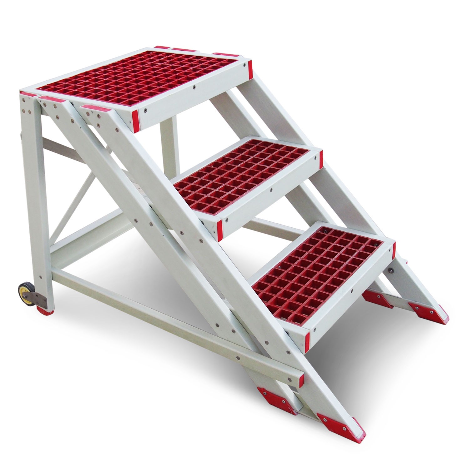 EM2013 | Marchepied à roues à usage professionnel en fibre de verre