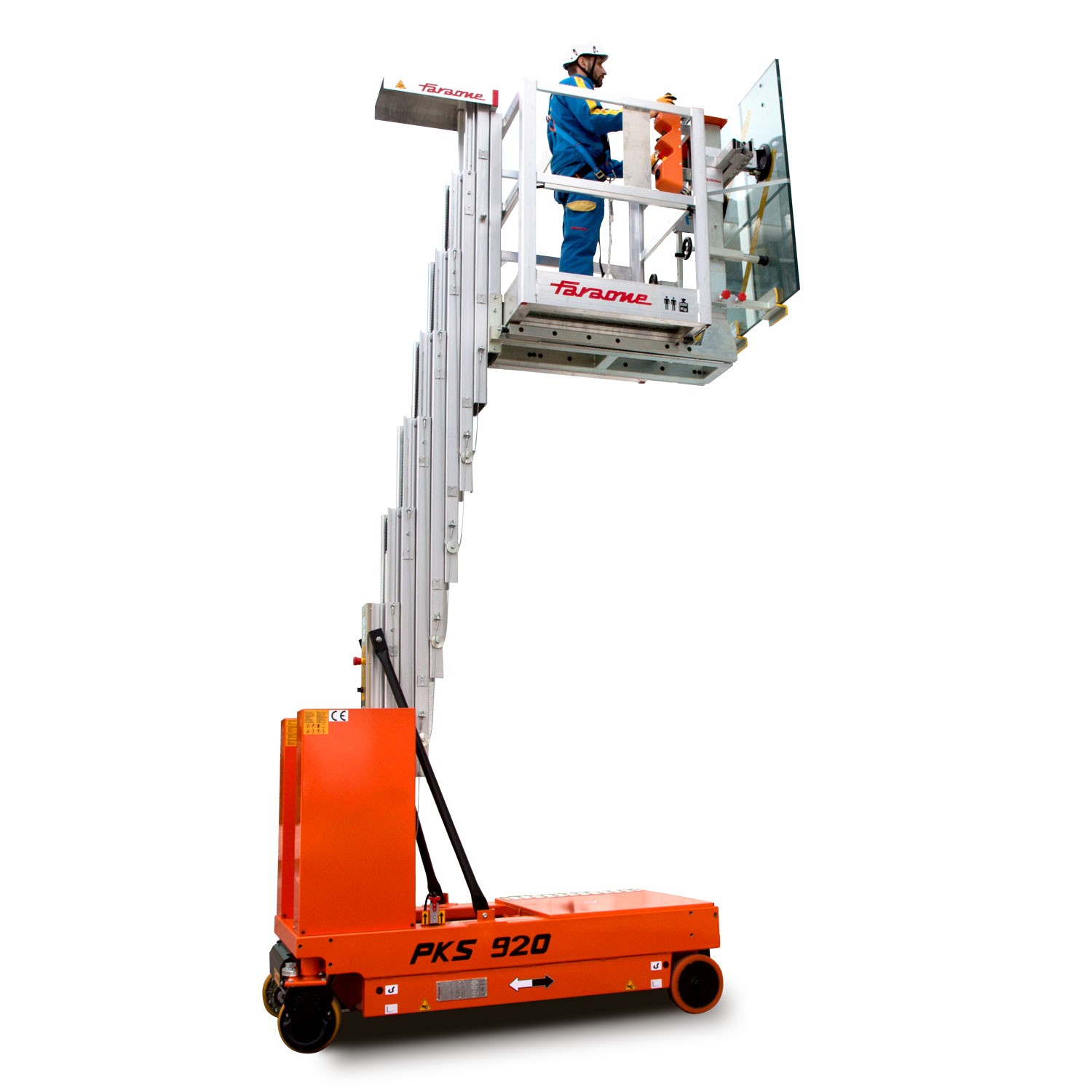 Elevah Montaje de Vidrios | H. Máx. de trabajo 9,2 m.