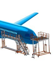 Échelles pour Maintenance d’Avions