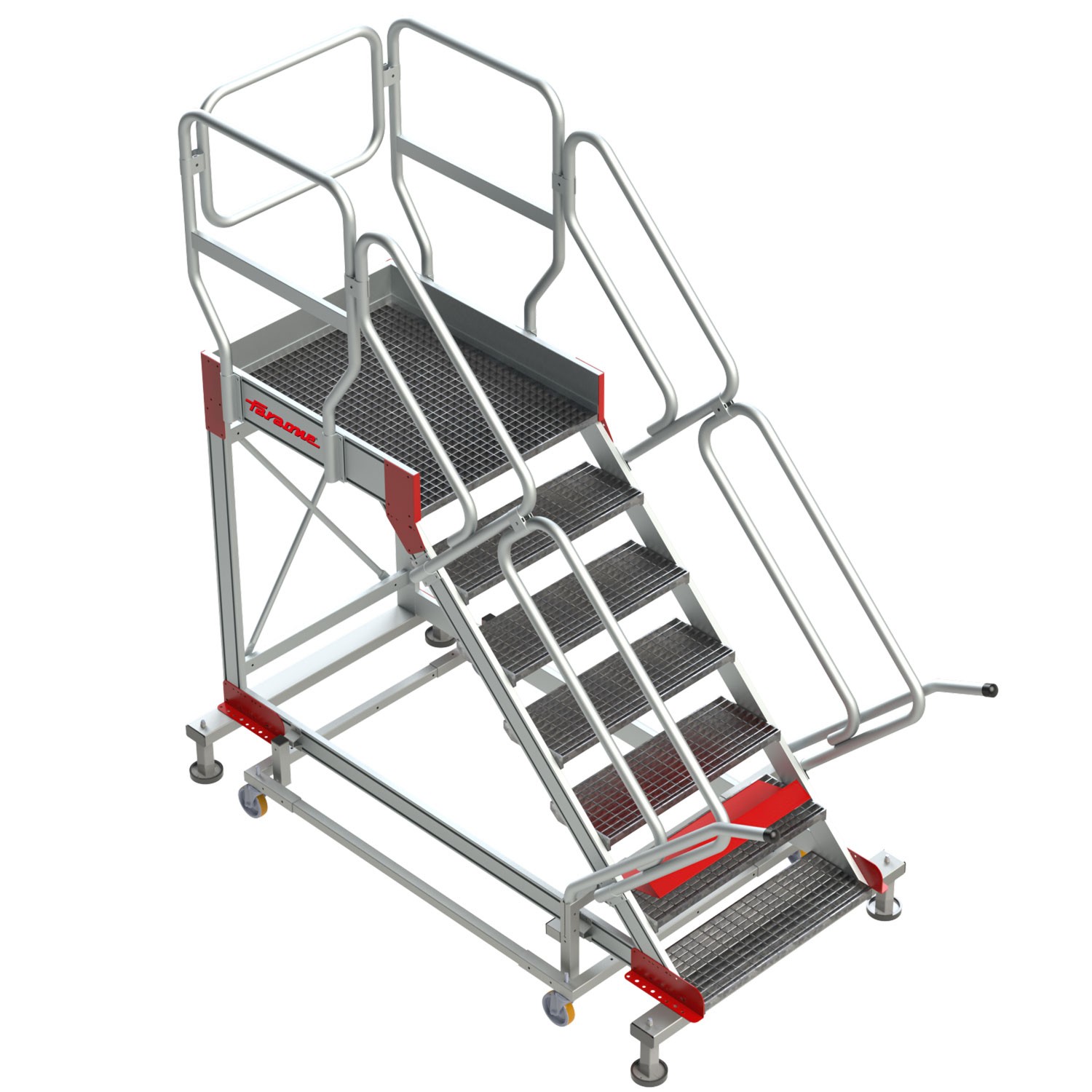 SY-T | Escalier avec plate-forme et quatre roues | TRAMEX