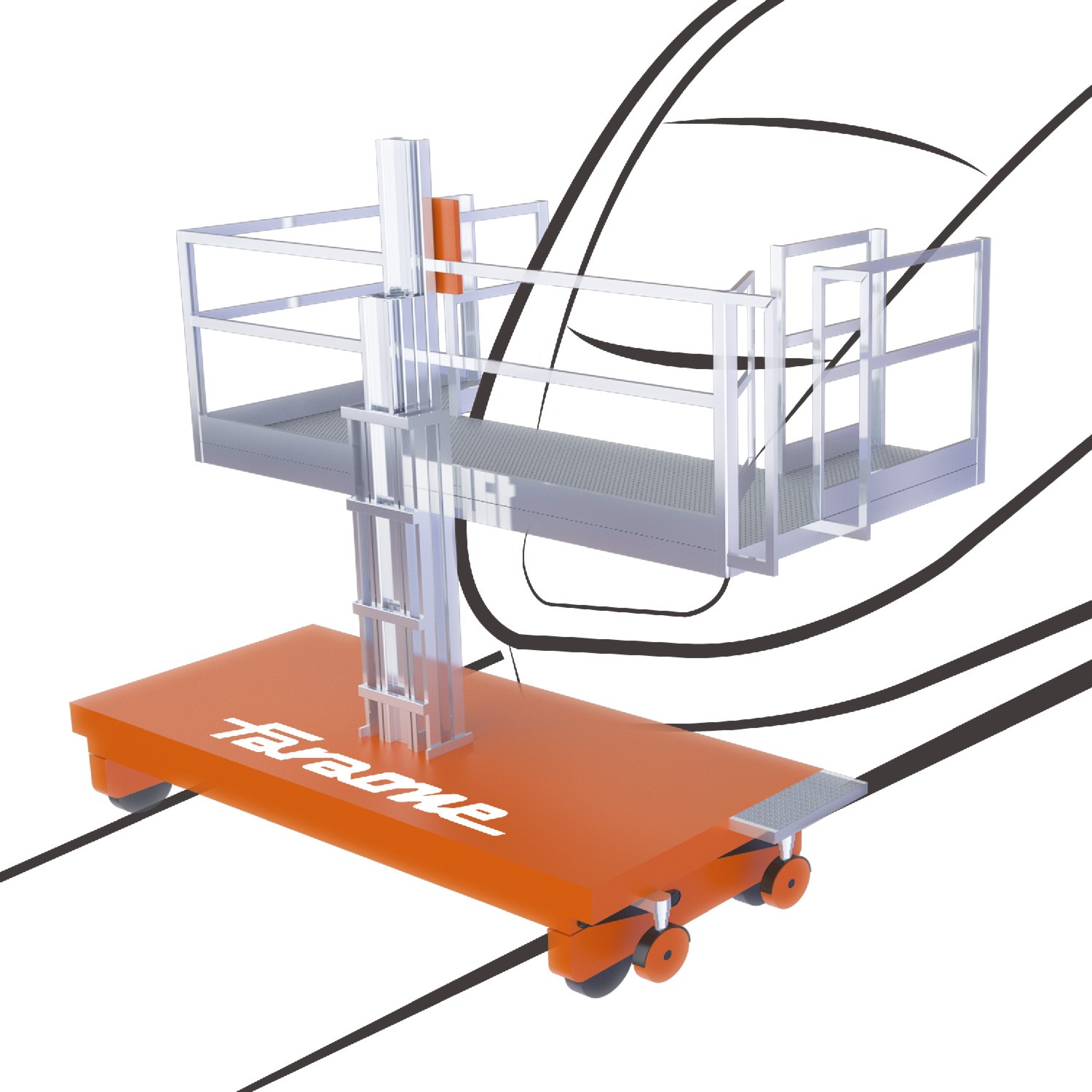 EM217 | Élévateur de personne pour maintenance de l'avant des trains