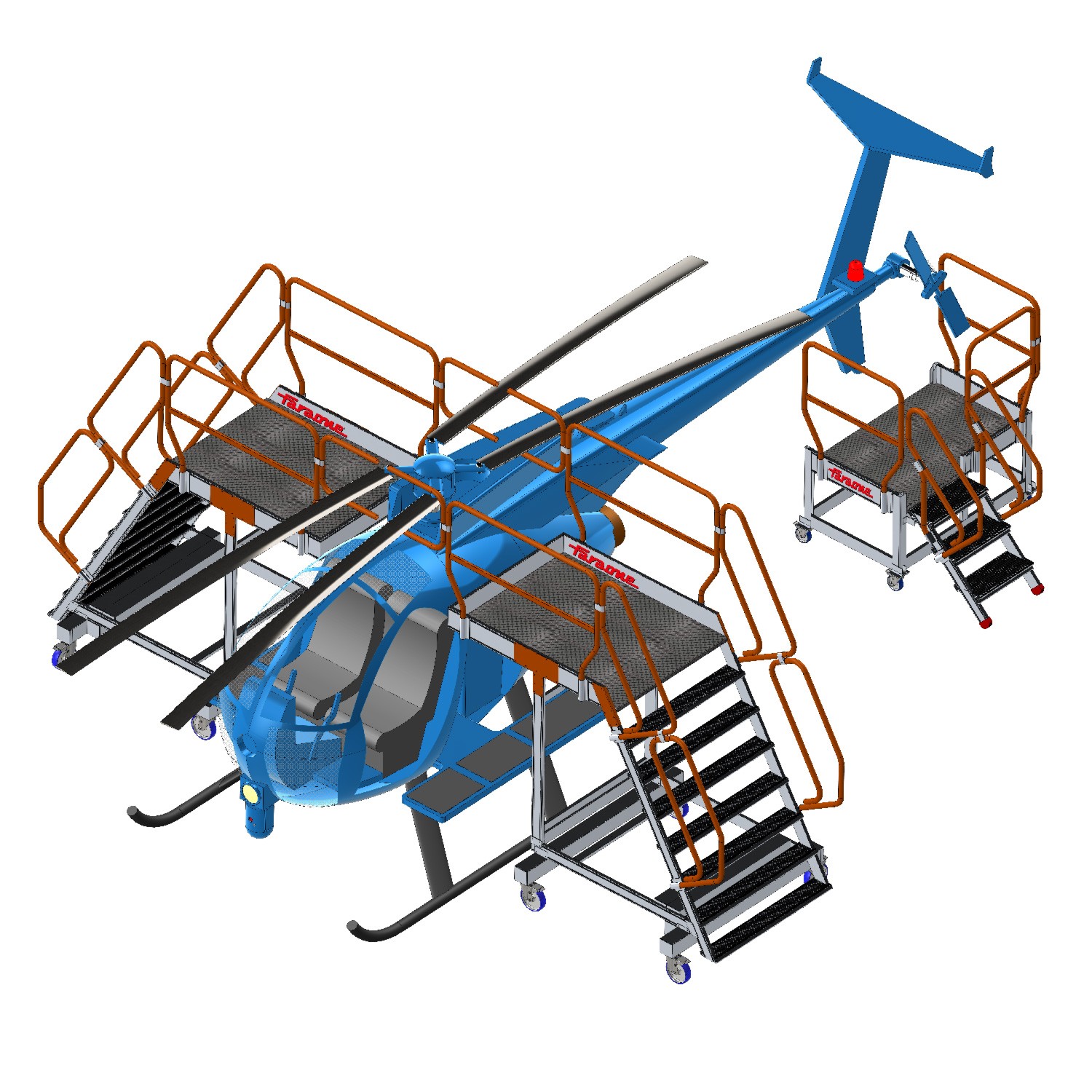 EM501 | Escaliers spéciaux pour maintenance d'hélicoptères