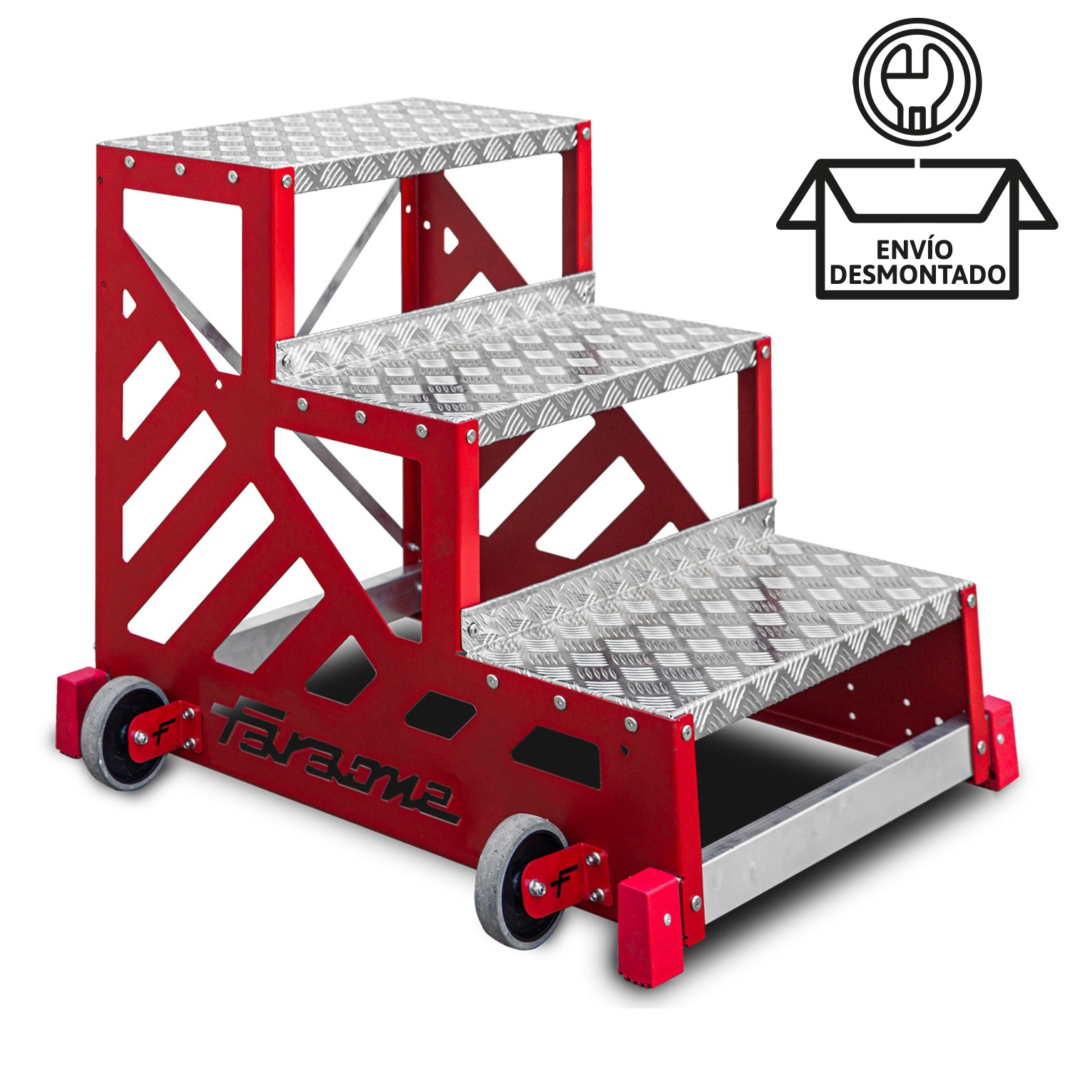 SGAS | Marchepied professionnel pour l'industrie(LIVRAISON DÉMONTÉ)