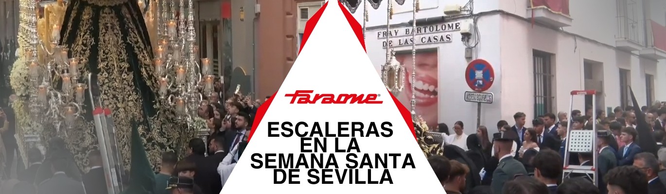 Seguridad, tradición y altura: Escaleras Faraone para la Semana Santa de Sevilla